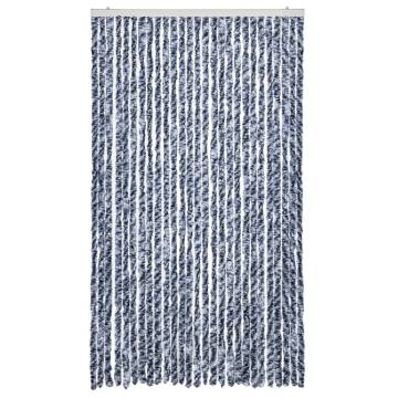 Insect Curtain Blue & White 118x220 cm | Hipomarket UK