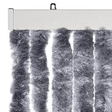 Insect Curtain Silver 118x220 cm | Chenille for Home & Caravan