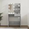 Dressing Table with LED Concrete Grey 74.5x40x141 cm Colour concrete grey Quantity in Package 1 