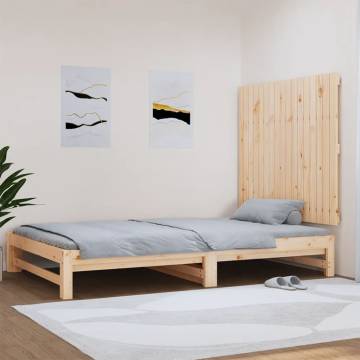 Elegant Solid Wood Pine Wall Headboard - 108x3x90 cm