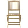 Folding Garden Chairs 2 pcs - Solid Acacia Wood | HipoMarket UK