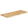 Live Edge Solid Wood Mango Table Top - 140x60 cm