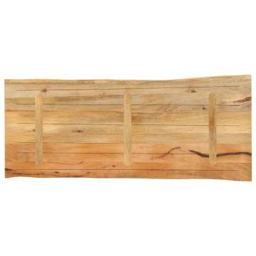 Live Edge Solid Wood Mango Table Top - 140x60 cm