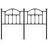 Stylish Black Metal Headboard - 150 cm | Hipo Market