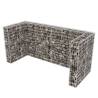 Gabion Triple Wheelie Bin Surround Steel - 250x100x120 cm