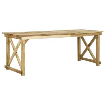 Garden Table 200x79x75 cm - Durable Pinewood for Your Outdoor Space