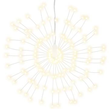 Outdoor Christmas Firecrack Lights - 10pcs Warm White 1400LEDs