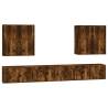 8 Piece Smoked Oak TV Cabinet Set | Stylish & Functional Design