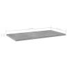 Concrete Grey Bookshelf Boards - 8 pcs | Engineered Wood