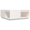 Elegant White Coffee Table - Solid Pine Wood | HipoMarket