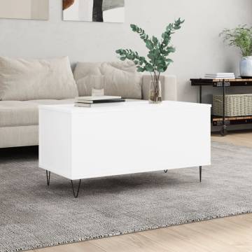 Elegant White Coffee Table - 90x44.5 cm | HipoMarket