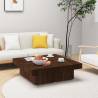 Coffee Table Brown Oak 90x90x28 cm Engineered Wood Colour brown oak Quantity in Package 1 