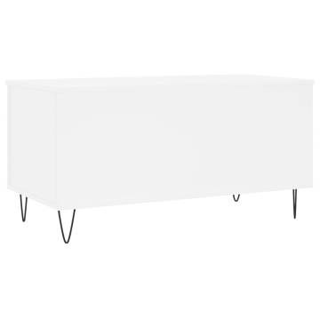 Elegant White Coffee Table - 90x44.5 cm | HipoMarket