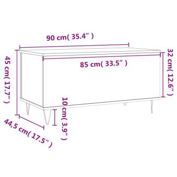 Elegant White Coffee Table - 90x44.5 cm | HipoMarket