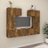 6 Piece Smoked Oak TV Cabinet Set | Stylish & Practical