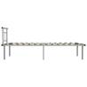 Grey Metal Bed Frame 90x200 cm - Elegant & Sturdy Design