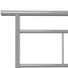 Grey Metal Bed Frame 90x200 cm - Elegant & Sturdy Design