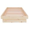 Solid Wood Bed Frame 75x190 cm - Small Single - Hipomarket