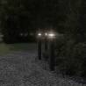 Outdoor Floor Lamp with Outlet - Black 80cm Aluminium