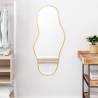 Wall Mirror Gold 100x45 cm Colour gold Size 100 x 45 cm Quantity in Package 1 