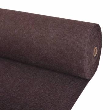 Exhibition Carpet Rib 1.2x20m Brown - Durable & Easy to Clean