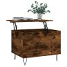 Elegant Smoked Oak Coffee Table | 60x44.5x45 cm