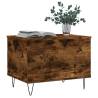 Elegant Smoked Oak Coffee Table | 60x44.5x45 cm