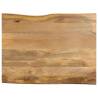 Table Top 110x80x3.8 cm Live Edge Solid Wood Mango Colour mango wood(natural) Size 110 x 80 cm Quantity in Package 1 Thickness 38 mm 