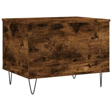 Elegant Smoked Oak Coffee Table | 60x44.5x45 cm