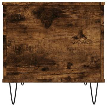 Elegant Smoked Oak Coffee Table | 60x44.5x45 cm