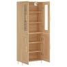 Stylish Highboard Sonoma Oak - 69.5x34x180 cm | HipoMarket