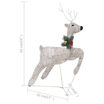 Reindeer & Sleigh Christmas Decoration | 100 LEDs Outdoor Gold