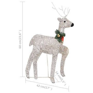 Reindeer & Sleigh Christmas Decoration | 100 LEDs Outdoor Gold