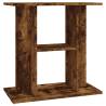 Aquarium Stand Smoked Oak - 60x30x60 cm Engineered Wood