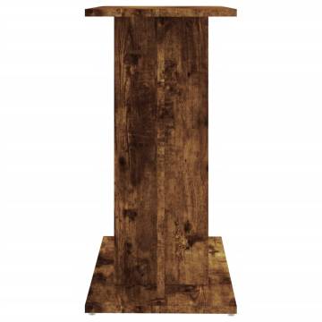 Aquarium Stand Smoked Oak - 60x30x60 cm Engineered Wood