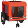 Orange & Black Pet Bike Trailer | Comfortable & Durable Design