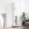 Highboard High Gloss White 34.5x34x180 cm Engineered Wood Colour high gloss white Quantity in Package 1 Model 1 glass door 