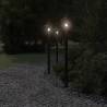 Outdoor Floor Lamps 3pcs Black - Stylish & Durable Lighting