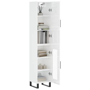 Highboard High Gloss White - Stylish Storage Solution | HipoMarket