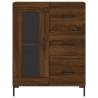 Stylish Highboard Brown Oak 69.5x34x180 cm | Hipomarket