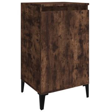 Stylish Smoked Oak Bedside Cabinet - 40x35x70 cm