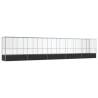 Aviary with Extension Silver - 1042.5x107x212 cm Steel