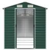 Garden Shed Green 191x470x198 cm | Durable Galvanised Steel