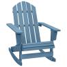 Garden Adirondack Rocking Chair Solid Fir Wood Blue Colour blue Quantity in Package 1 