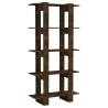 Book Cabinet & Room Divider - Smoked Oak 80x30x160 cm