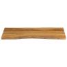 Live Edge Solid Wood Mango Table Top - 120x60x2.5 cm