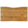 Live Edge Solid Wood Mango Table Top - 120x60x2.5 cm