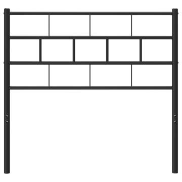 Stylish Black Metal Headboard - 75 cm | HipoMarket