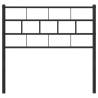 Stylish Black Metal Headboard - 75 cm | HipoMarket