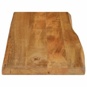 Table Top 100x40 cm Live Edge Solid Wood Mango - Hipomarket